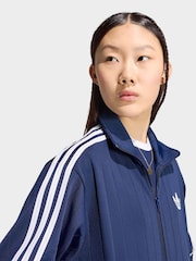 adidas originals Blue Pinstripe Firebird Loose Tracktop - Image 4 of 6