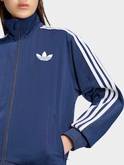 adidas originals Blue Pinstripe Firebird Loose Tracktop - Image 5 of 6