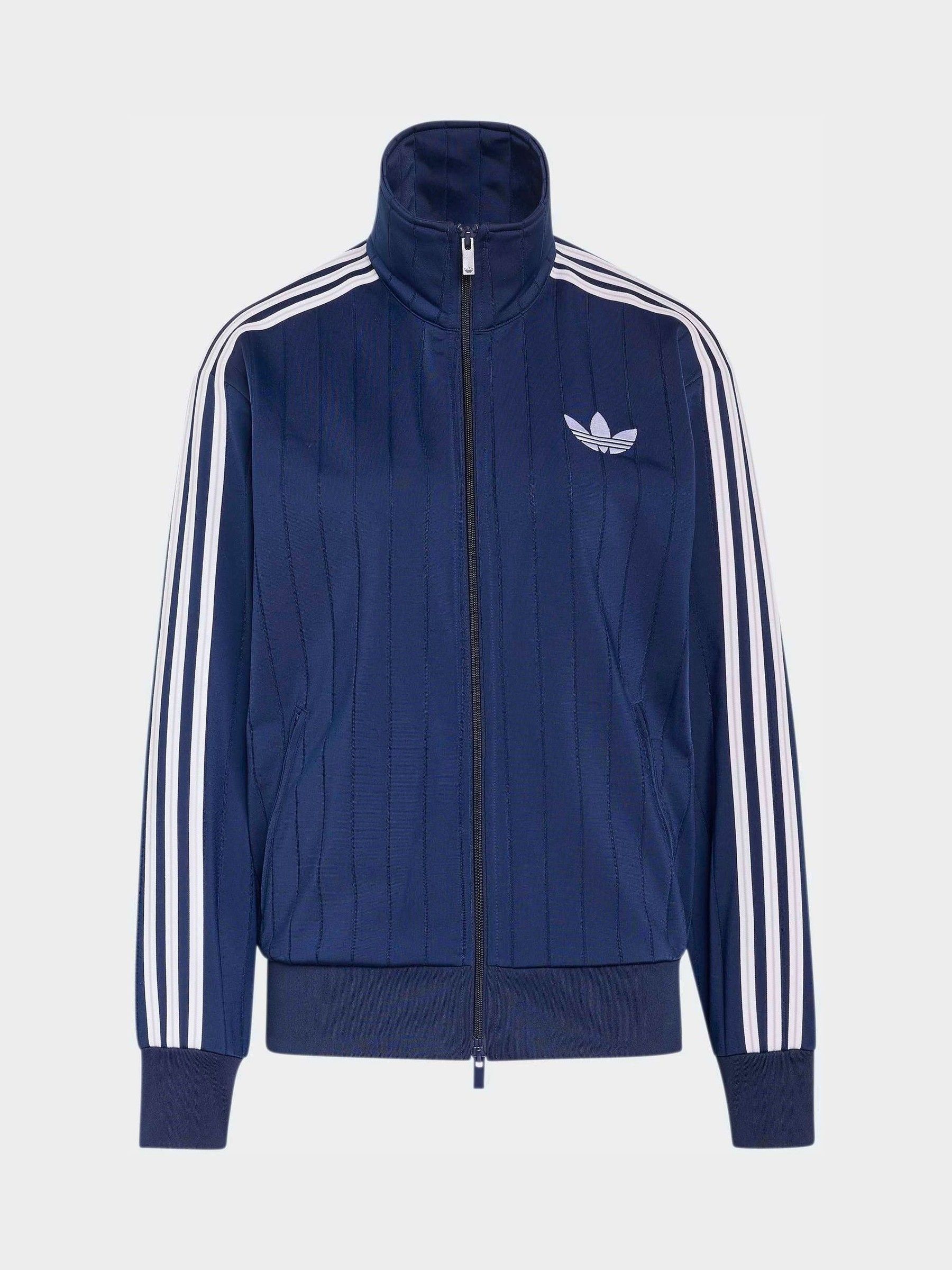 Buy adidas originals Blue Pinstripe Firebird Loose Tracktop from