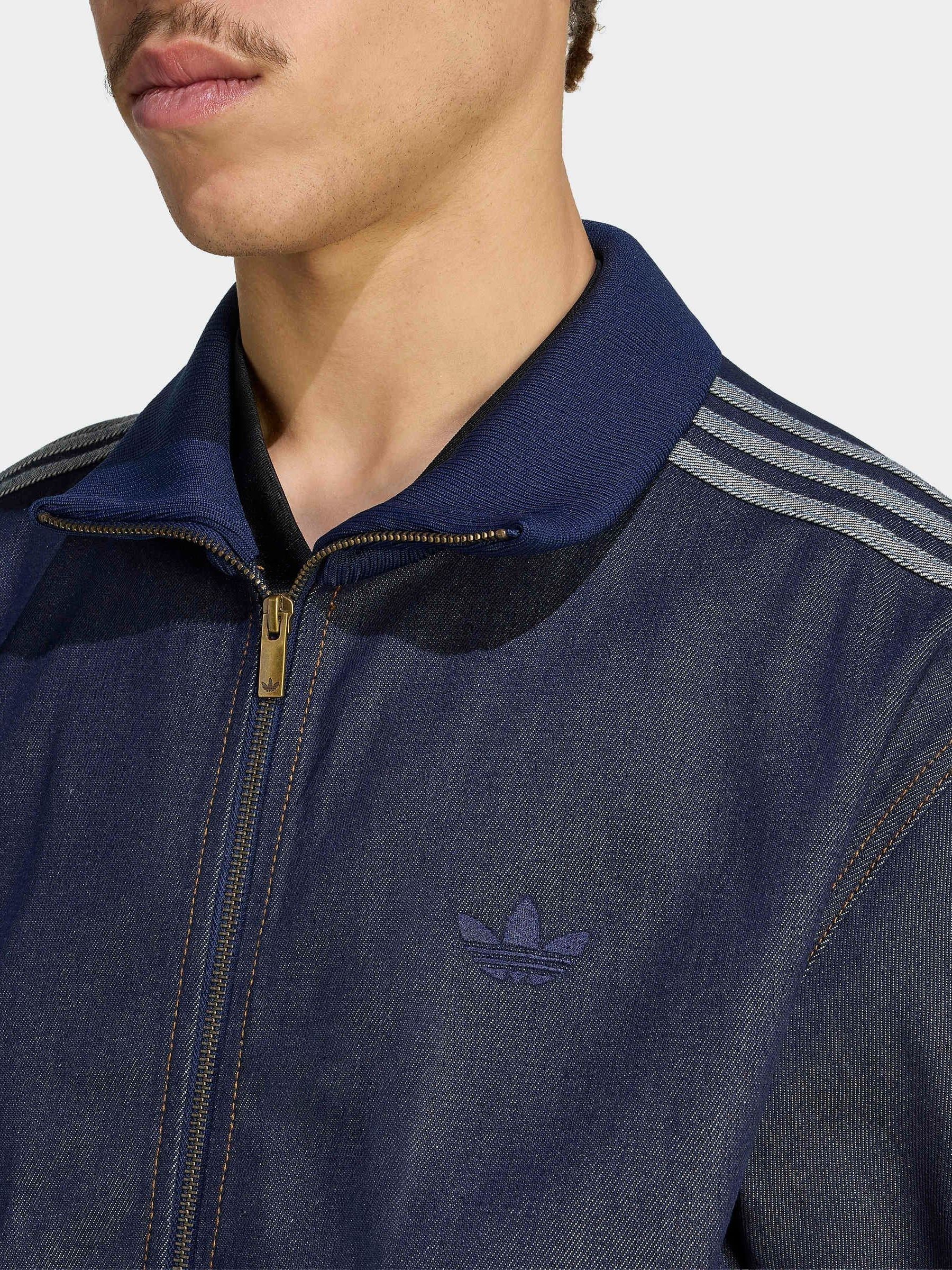 Buy adidas originals Blue Firebird Adicolor Raw Denim Track Top