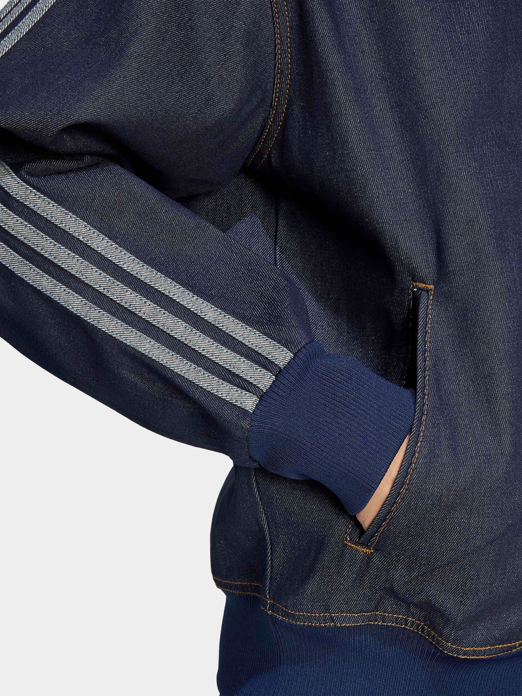 Buy adidas originals Blue Firebird Adicolor Raw Denim Track Top