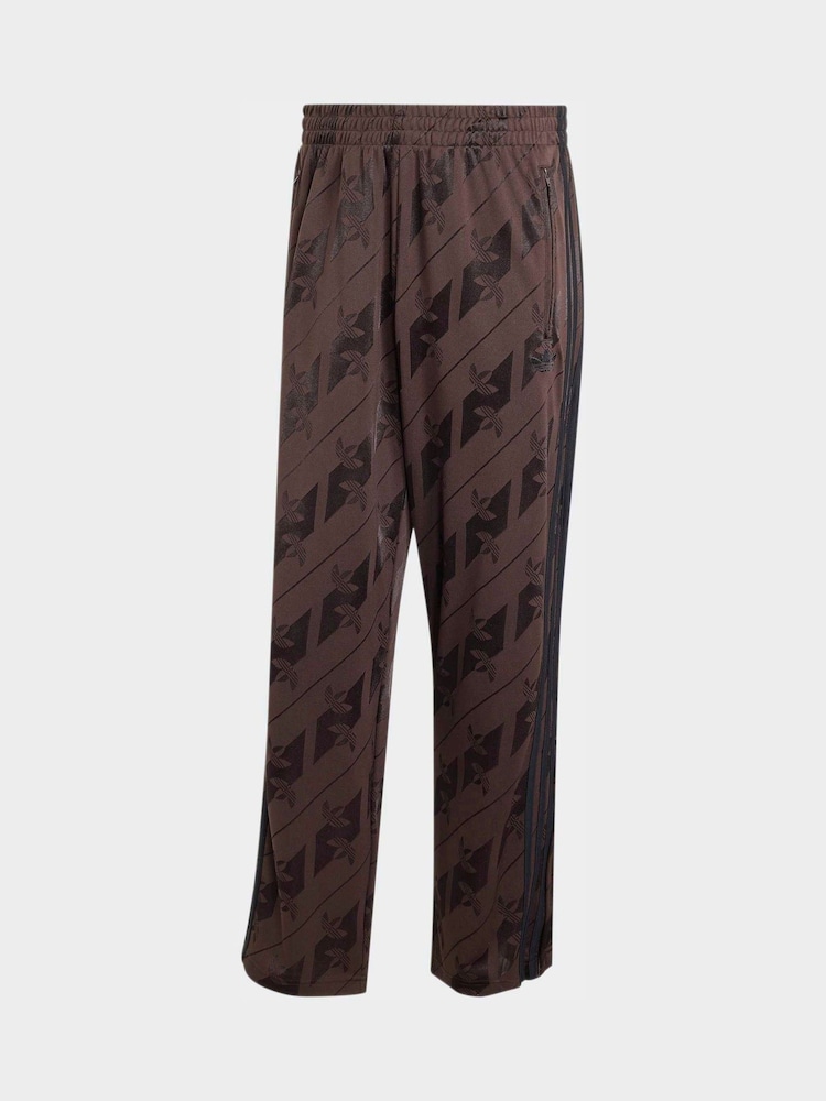 adidas Originals Brown Monogram Firebird Track Pants - Image 6 of 6 adidas Originals Brown Monogram Firebird Track Pants - Image 6 of 6