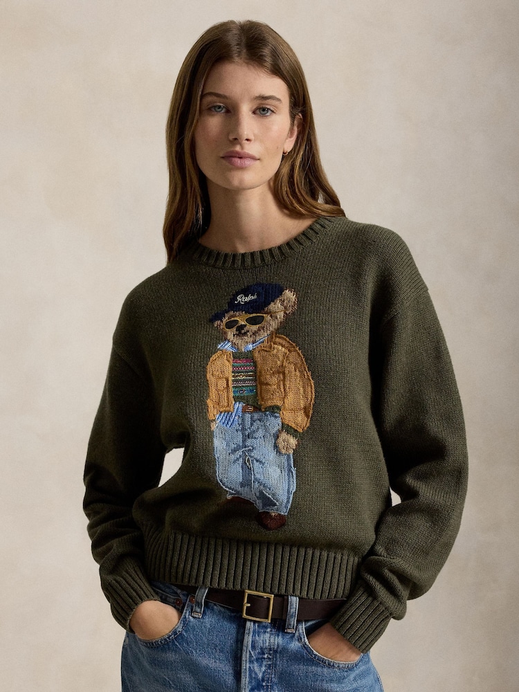 Polo Ralph Lauren Green Polo Crew Sweater - Image 1 of 5