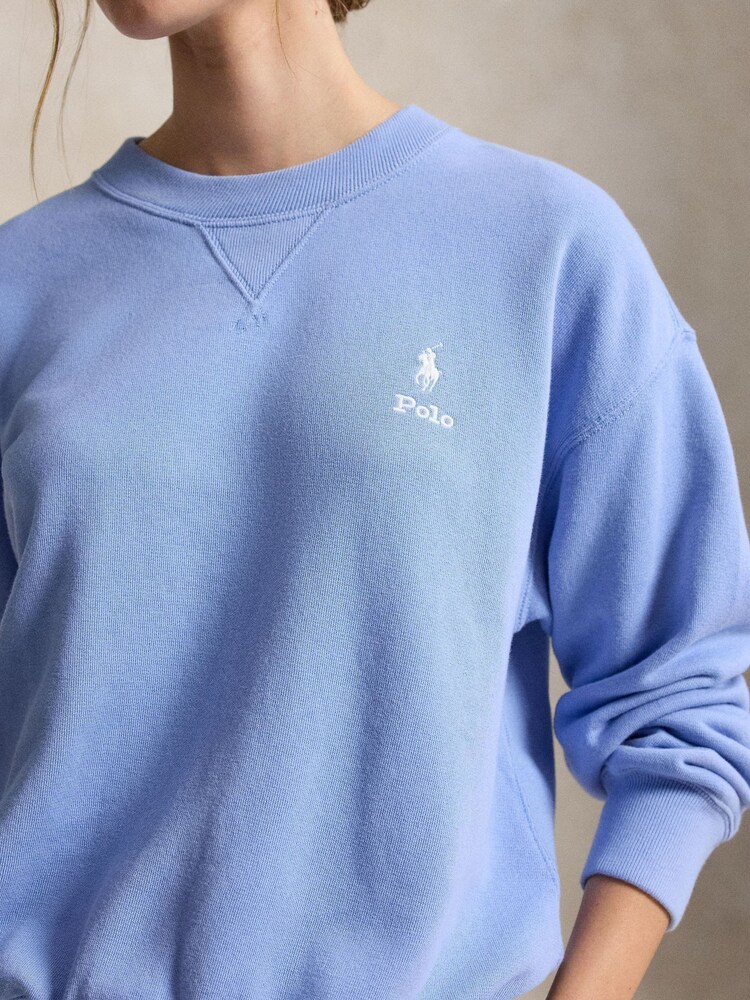 Polo Ralph Lauren Blue Polo Logo Slouchy Sweatshirt - Image 2 of 4