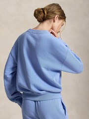 Polo Ralph Lauren Blue Polo Logo Slouchy Sweatshirt - Image 3 of 4