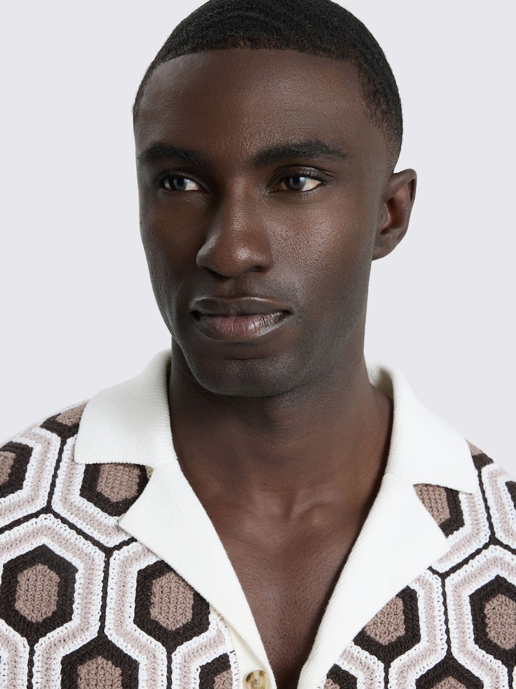 MOSS White Crochet Shirt - Image 3 of 3