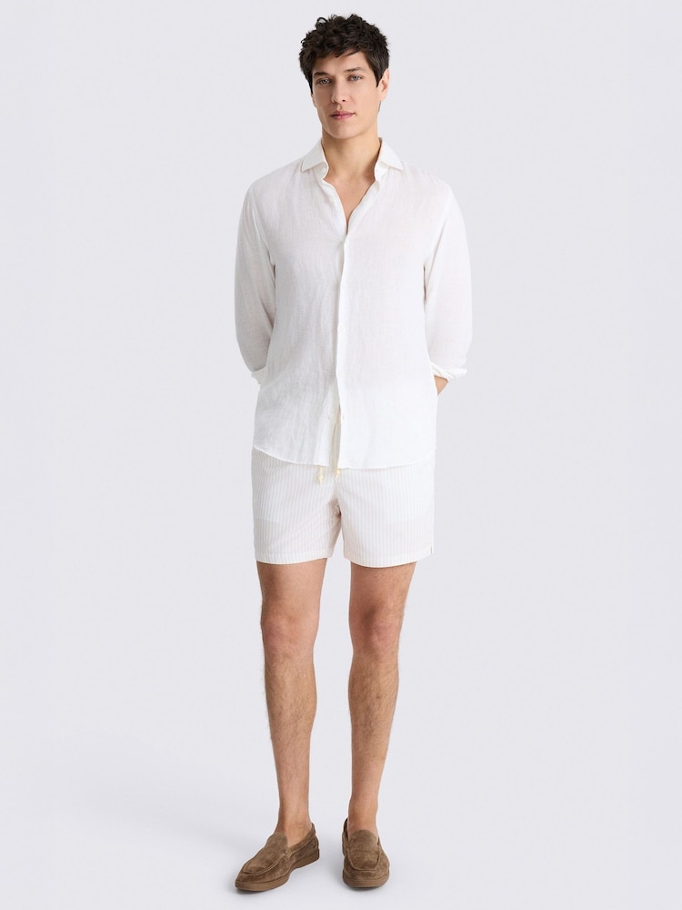 MOSS Natural Stripe Swim Shorts - Image 2 of 4