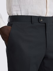 MOSS Black Slim Fit Cotton Suit Trousers - Image 3 of 3