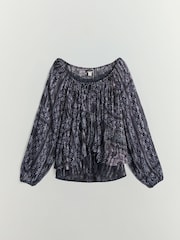 BHOEM Floral Paisley Print 2 in 1 Chiffon Blouse & Tank Top - Image 7 of 8