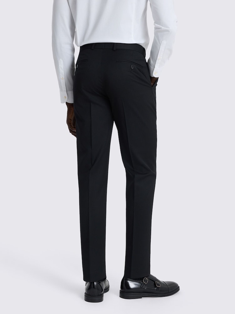 MOSS Black Slim Fit Suit Trousers - Image 2 of 3