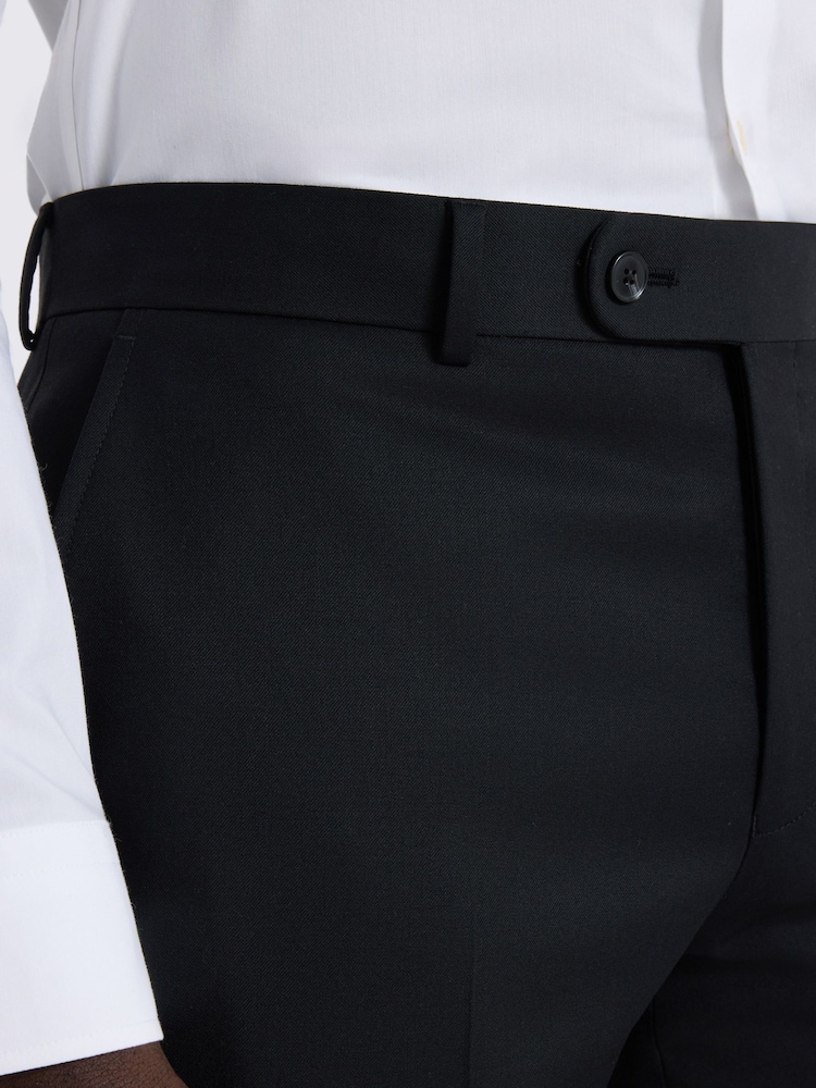 MOSS Black Slim Fit Suit Trousers - Image 3 of 3