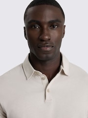 MOSS Natural Jersey Polo Shirt - Image 3 of 3