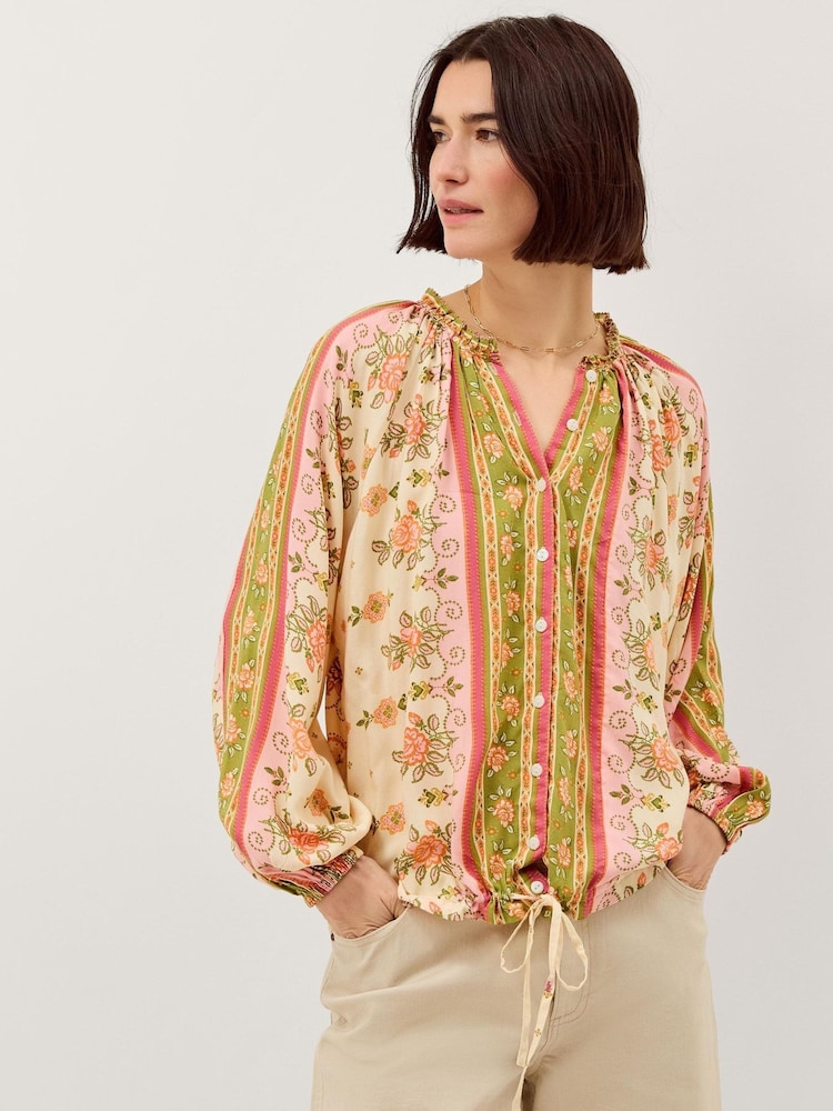 Monsoon Cream Eline Floral Print Blouse - Image 1 of 4
