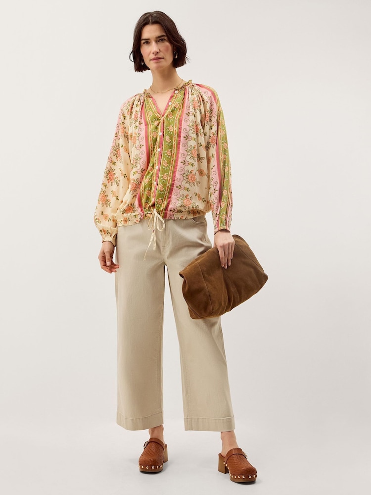 Monsoon Cream Eline Floral Print Blouse - Image 4 of 4
