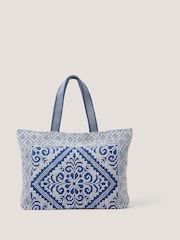 Monsoon Blue Janine Floral Tapestry Tote Bag - Image 1 of 3