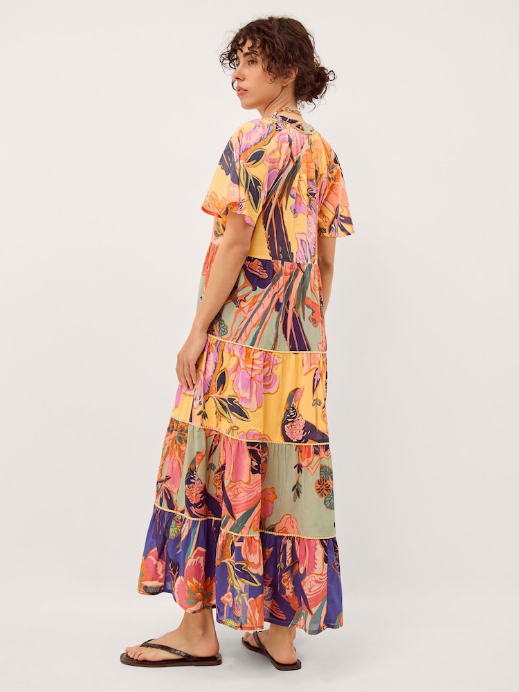 carmen bohemia cotton midi dress UO Carmen Bohemia Midi Dress