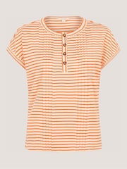 Monsoon Orange Selena Stripe T-Shirt - Image 5 of 5