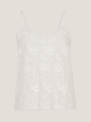 Monsoon White Rosie Embroidered Cami Top - Image 5 of 5