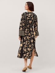 Платье миди с цветочным принтом и V-образным вырезом Monsoon Rosaleigh - Изображение 3 4