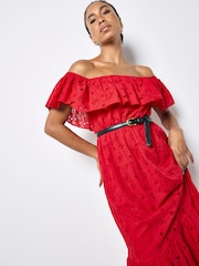 Apricot Bardot Broderie Maxi Dress - Imagen 2 de 5