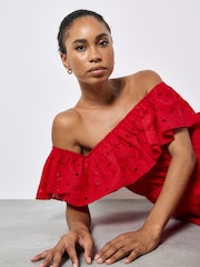 Apricot Bardot Broderie Maxi Dress - Imagen 5 de 5