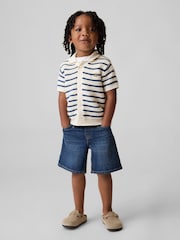 Gap Dark Wash UltraSoft Denim Pull On Baggy Shorts (6mths-5yrs) - Image 1 of 3