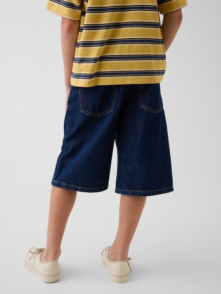 Gap Dark Wash Baggy Denim Jorts Shorts (5-13yrs) - Image 2 of 5