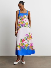 Joanna Hope White Printed Cotton Prom Dress - Image 1 of 4