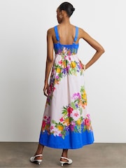 Joanna Hope White Printed Cotton Prom Dress - Image 2 of 4