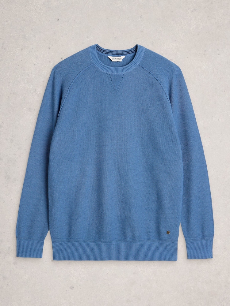 White Stuff Blue Attadale Crew Neck Jumper - Image 1 of 2 White Stuff Blue Attadale Crew Neck Jumper - Image 1 of 2