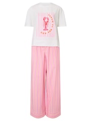 KBX Lobster Stripe Trousers and T-Shirt Set - 7şəkildən 7 şəkil