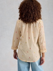 White Stuff Cream Sophie Cotton Shirt - Image 2 of 6