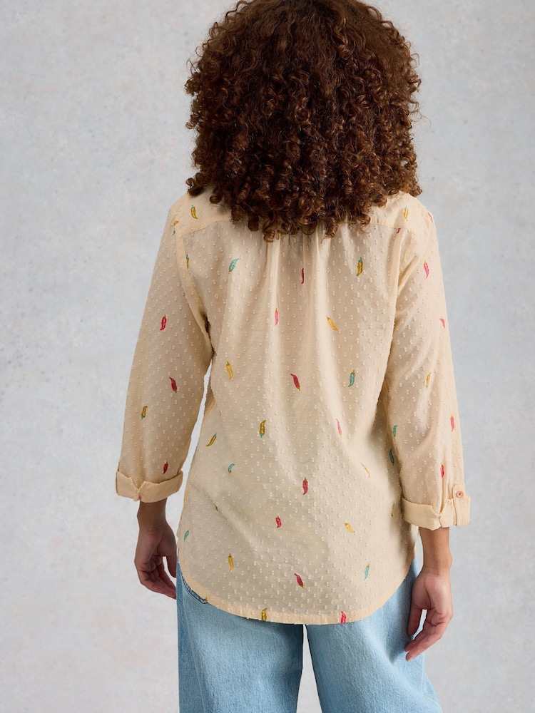 White Stuff Cream Sophie Cotton Shirt - Image 2 of 6