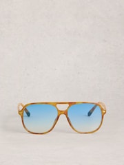 White Stuff Brown Aviator Sunglasses - Image 1 of 4