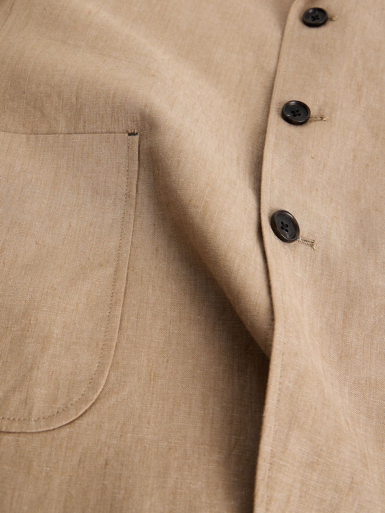 White Stuff Natural Swinton Linen Blazer - Image 2 of 2