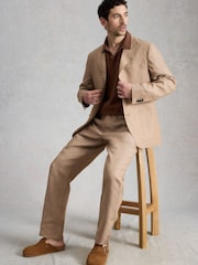 White Stuff Natural Swinton Linen Blazer - Image 3 of 6