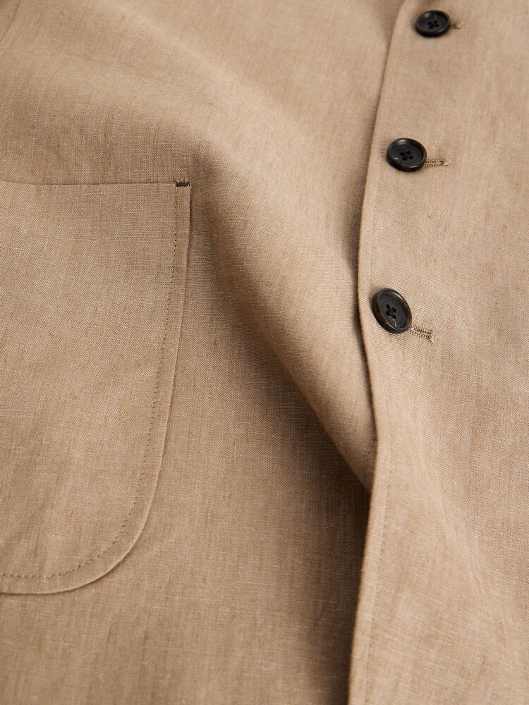 White Stuff Natural Swinton Linen Blazer - Image 6 of 6