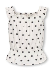 ONLY KIDS White Polka Dot Top Coord - Image 2 of 4