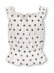 ONLY KIDS White Polka Dot Top Coord - Image 3 of 4