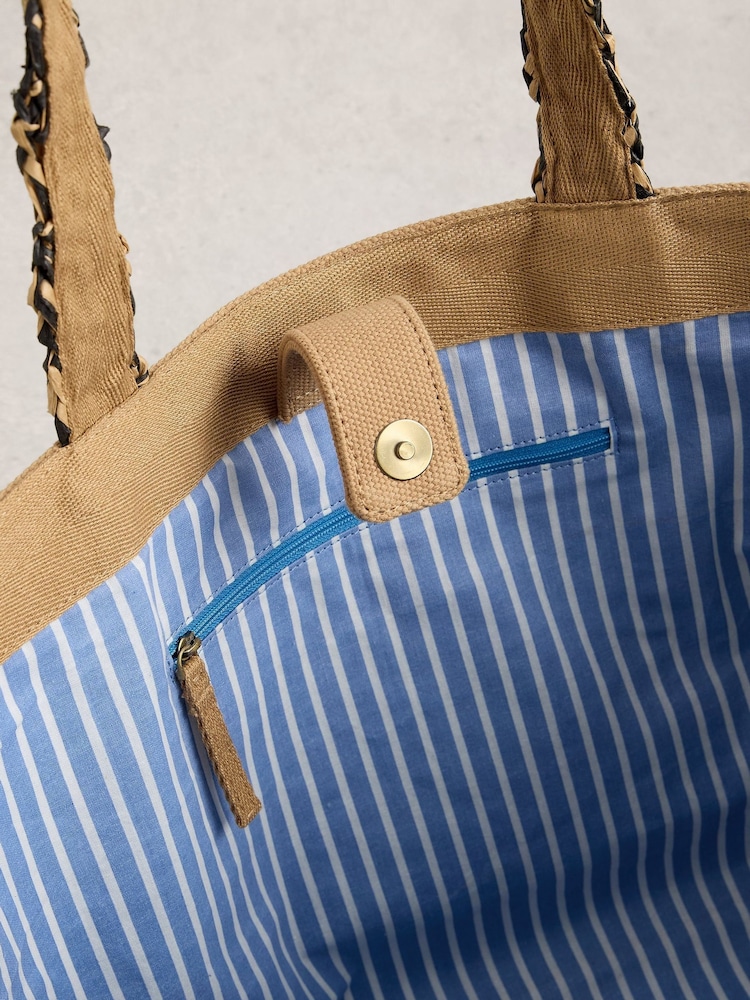 White Stuff Natural Beach Bound Tote Bag - Image 4 of 4