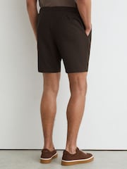 Reiss Brown Deck Drawstring Chino Shorts - Image 5 of 6
