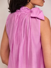 Ro&Zo Pink Bow Detail Sleeveless Blouse - Image 5 of 6
