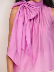 Ro&Zo Pink Bow Detail Sleeveless Blouse - Image 6 of 6
