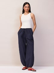 Ro&Zo Navy Blue Parachute Trousers - Image 2 of 7