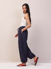 Ro&Zo Navy Blue Parachute Trousers - Image 3 of 7