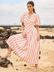 Ro&Zo Pink Willow Cut About Stripe Dress - Image 2 of 6