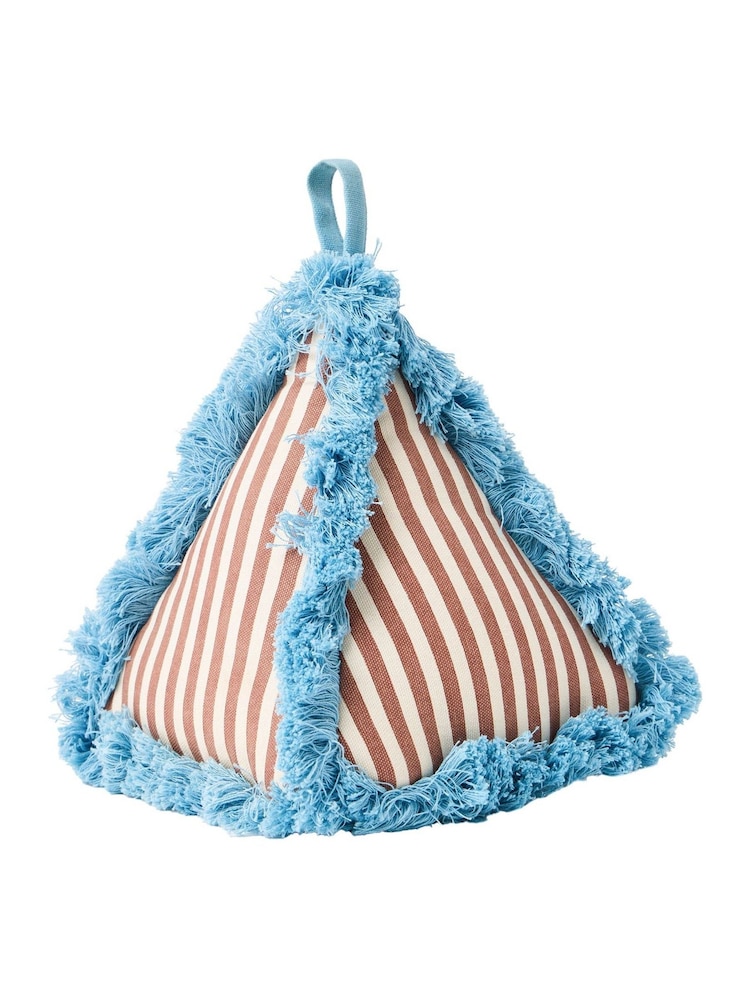 Oliver Bonas Brown Issey Striped Fabric Door Stop - Image 4 of 4