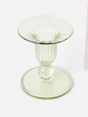 Oliver Bonas Set of 2 Pink Lucia Glass Candlestick Holders - Image 4 of 6