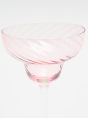 Oliver Bonas Set of 2 Pink Java Margarita Glass - Image 2 of 5
