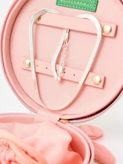 Oliver Bonas Green Gingham Round Jewellery Box - Image 4 of 6